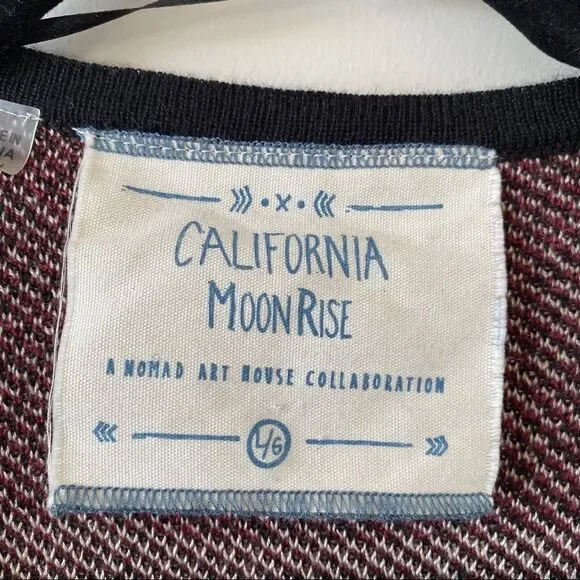 California Moon Rise Waterfall Aztec Cardigan - Picture 8 of 8